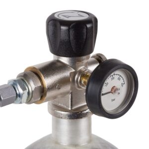 Alternative view of Air Venturi 100 cu-in Carbon Fiber Air Tank w/ Valve and Hose