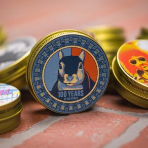 Alternative view of Crosman 100 Year Anniversary Pellet Tins