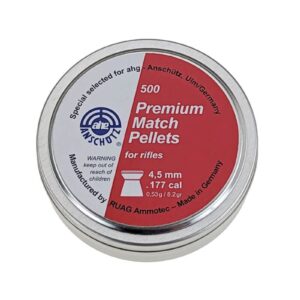ahg-Premium Match Pellets 4,49 mm 0,53 g, 500 Flachkopf Diabolos