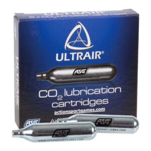 ASG Ultrair 12 Gram CO2 Lubrication Cartridges, 5ct