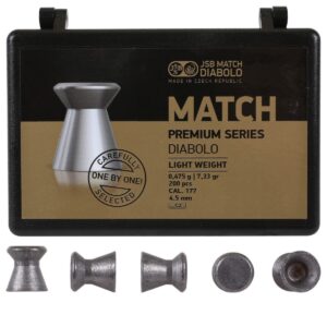 JSB Match Premium Light Weight .177 Cal, 7.72 gr - 200 ct